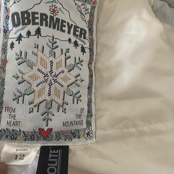 Obermeyer Vintage Ski Jacket Thermolite Iridescent Faux Fur Removable Hood 12 - Picture 6 of 16